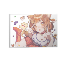 【特別価格】多田野きつね特別展_ちゃんふみ ファブリックパネル（A4）