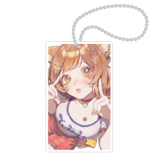 【特別価格】多田野きつね特別展_ちゃんふみ キーホルダー（名刺型）