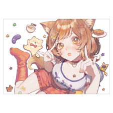 【特別価格】多田野きつね特別展_ちゃんふみ 光沢紙ポスター（A3）