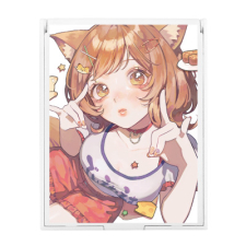 【特別価格】多田野きつね特別展_ちゃんふみ スクエアミラー（M）