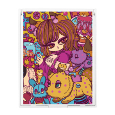 【特別価格】多田野きつね特別展_ヨシジマシウ スクエアミラー（M）