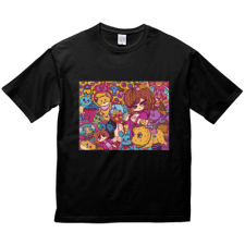 多田野きつね特別展_ヨシジマシウ ビッグシルエットTシャツ