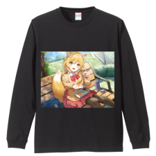 多田野きつね特別展_いがやん 長袖Tシャツ