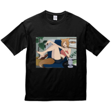 多田野きつね特別展_凪 ビッグシルエットTシャツ