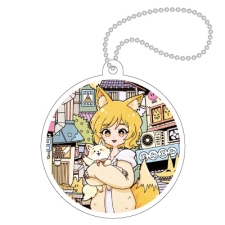 【特別価格】多田野きつね特別展_北極まぐ キーホルダー（丸）