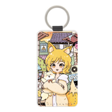 【特別価格】多田野きつね特別展_北極まぐ キーホルダー（長方形）