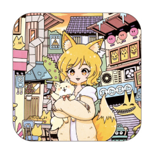 【特別価格】多田野きつね特別展_北極まぐ ミニハンカチタオル