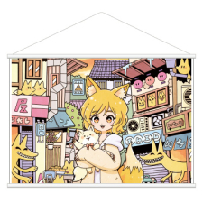 【特別価格】多田野きつね特別展_北極まぐ タペストリー（B2）