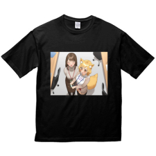 多田野きつね特別展_まほなの課 ビッグシルエットTシャツ