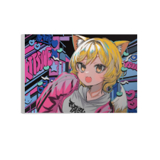 【特別価格】多田野きつね特別展_藻前まっく ファブリックパネル（A4）