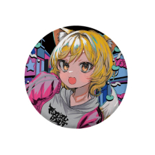 【特別価格】多田野きつね特別展_藻前まっく 缶バッジ丸形安全ピン