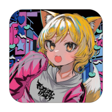 【特別価格】多田野きつね特別展_藻前まっく ミニハンカチタオル