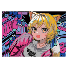 【特別価格】多田野きつね特別展_藻前まっく 光沢紙ポスター（A3）