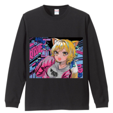 多田野きつね特別展_藻前まっく 長袖Tシャツ