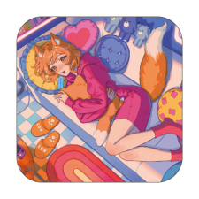 【特別価格】多田野きつね特別展_めめんち ミニハンカチタオル