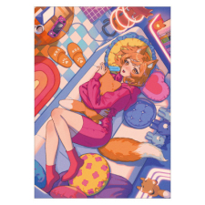 【特別価格】多田野きつね特別展_めめんち 光沢紙ポスター（A3）